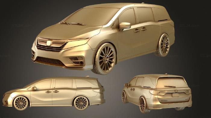 Автомобили и транспорт (Honda Odyssey 2018, CARS_1864) 3D модель для ЧПУ станка